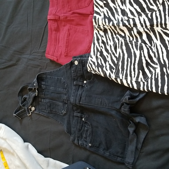 Skirt/overall jean short bundle - Picture 3 of 4